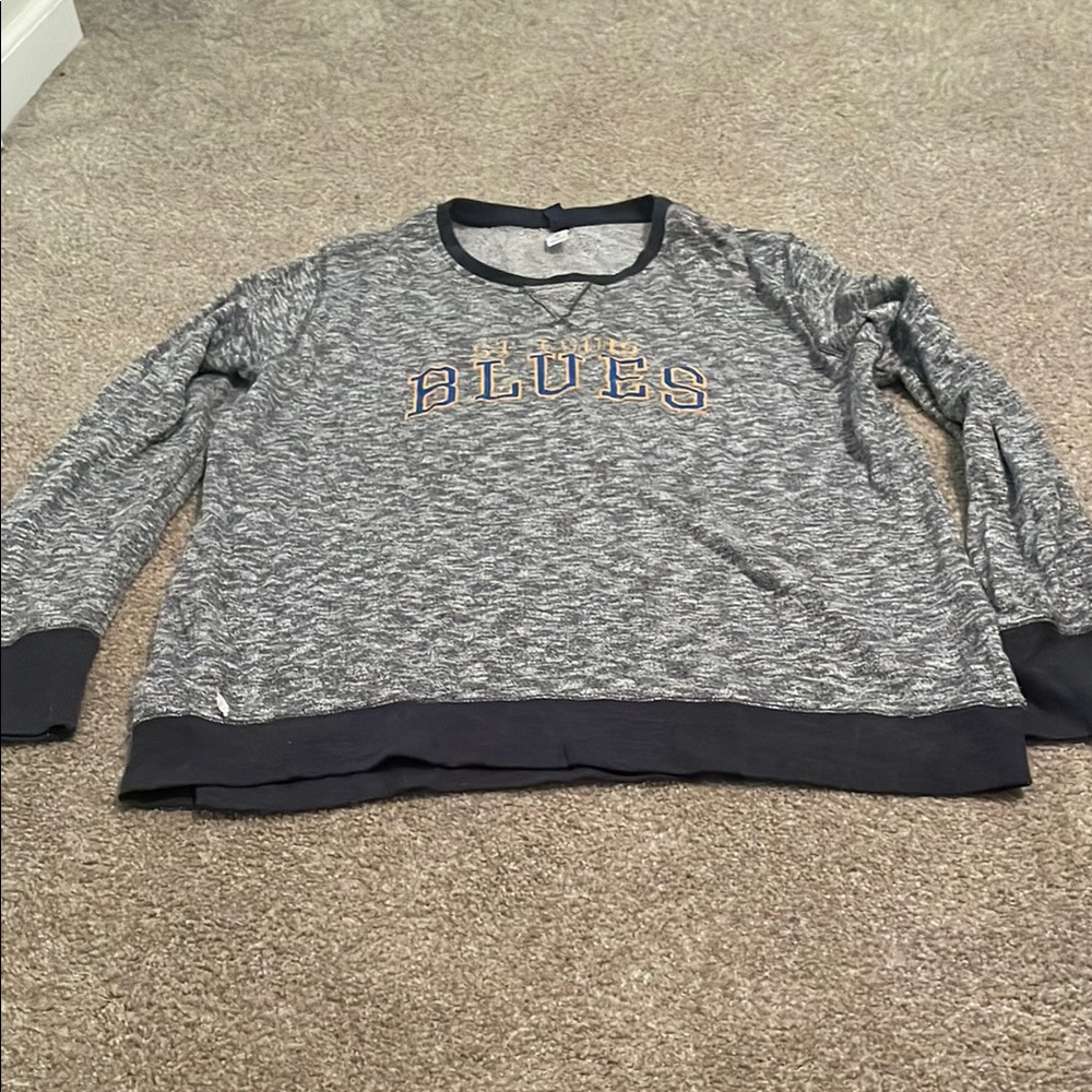 Gear For Sports Gray and Black Crew Neck Sweater